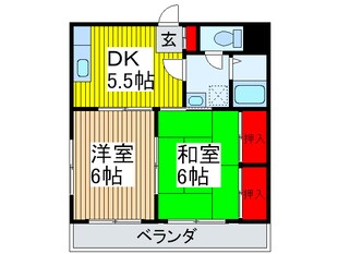 サンライズ池田の物件間取画像